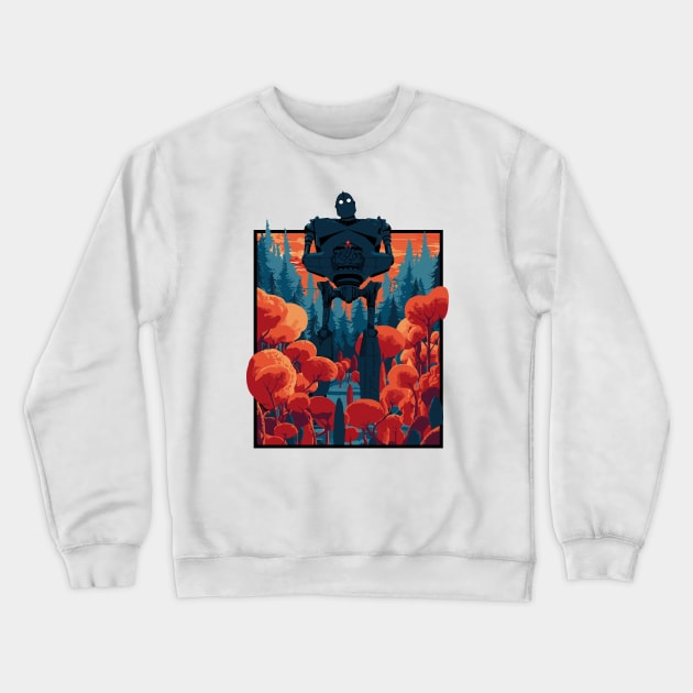 The Iron Giant Crewneck Sweatshirt by NorthWestDesigns